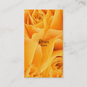 Tarjetas de visita del florista de los rosas