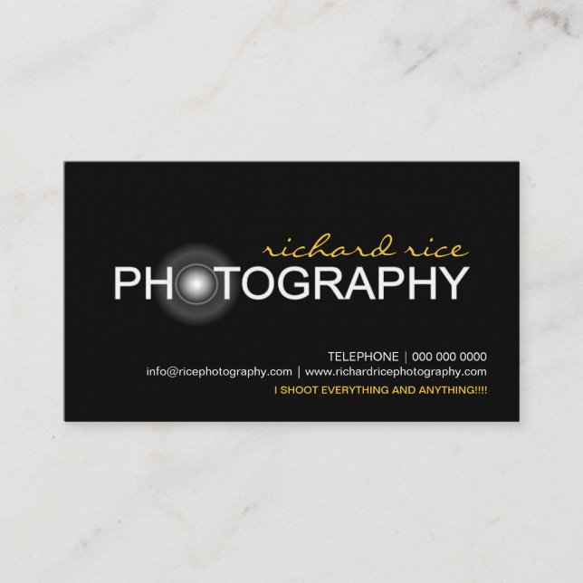 Tarjetas de visita del fotógrafo (Anverso)