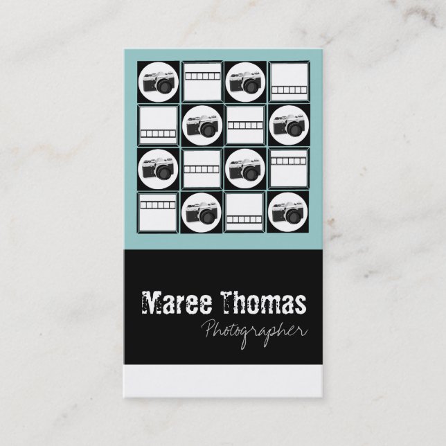 Tarjetas de visita del fotógrafo (Anverso)