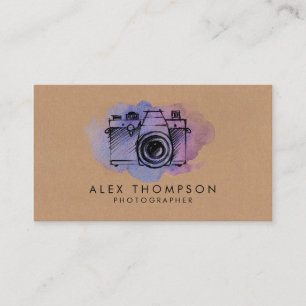 Tarjetas de visita del fotógrafo de la cámara de