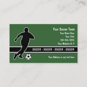 Tarjetas de visita del fútbol