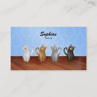 Tarjetas de visita del gato