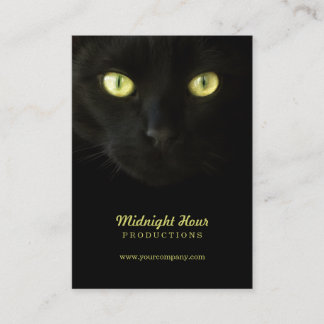 Tarjetas de visita del gato negro