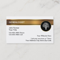 Tarjetas de visita del Genealogist
