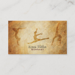 Tarjetas de visita del gimnasta