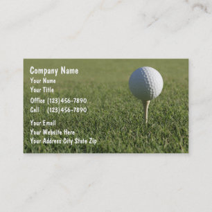 Tarjetas de visita del golf