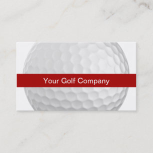 Tarjetas de visita del golf