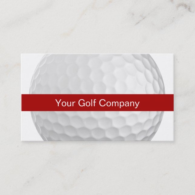 Tarjetas de visita del golf (Anverso)