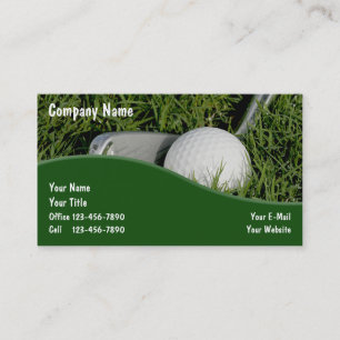 Tarjetas de visita del golf