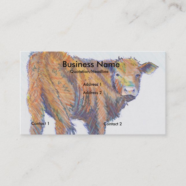 Tarjetas de visita del granjero del dibujo de (Anverso)