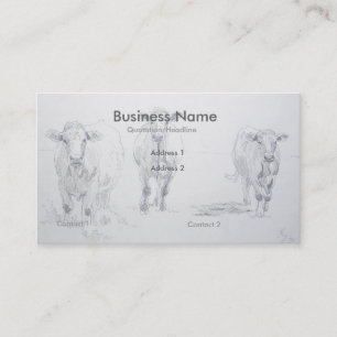 Tarjetas de visita del granjero del dibujo de