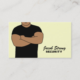 Tarjetas de visita del guardia de seguridad
