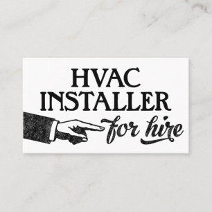 Tarjetas de visita del instalador de HVAC - Guay V