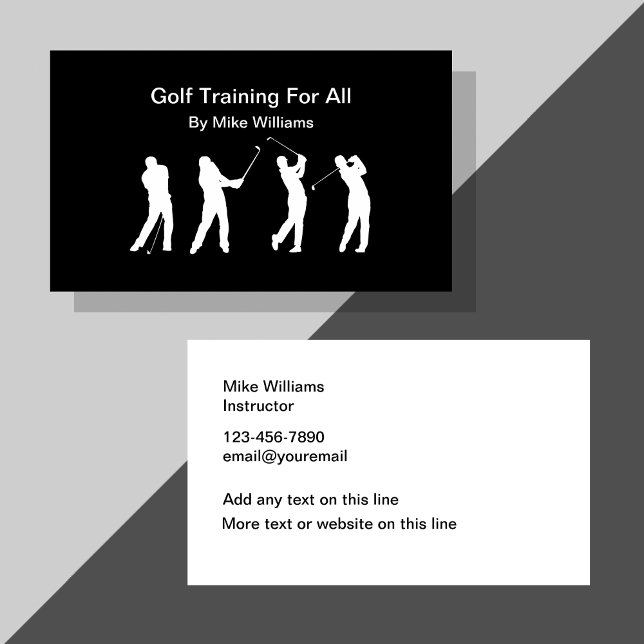 Tarjetas de visita del instructor de entrenamiento (Subido por el creador)