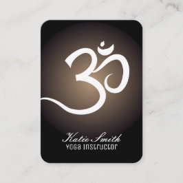 Tarjetas de visita del instructor de la yoga
