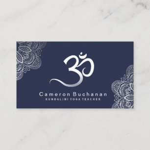 Tarjetas de visita del instructor de la yoga