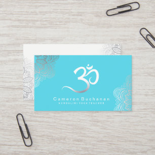 Tarjetas de visita del instructor de la yoga