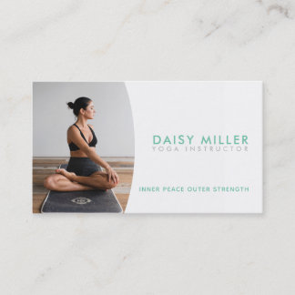 Tarjetas de visita del instructor de yoga