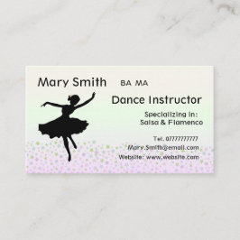 Tarjetas de visita del instructor del profesor/del