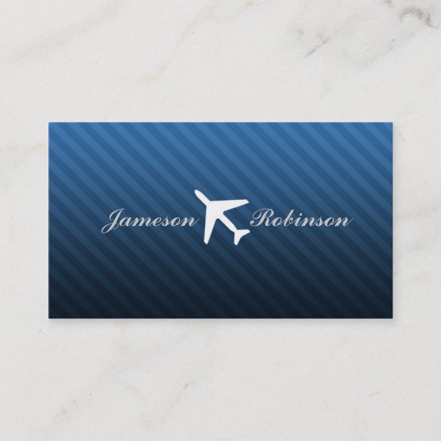 Tarjetas de visita del instructor del vuelo (Anverso)