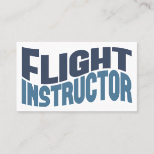 Tarjetas de visita del instructor del vuelo