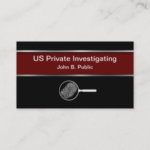 Tarjetas de visita del investigador privado