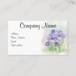 Tarjetas de visita del iris