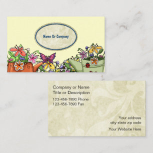Tarjetas de visita del jardinero