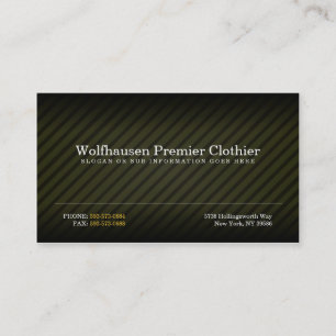 Tarjetas de visita del juego de Armani del oro