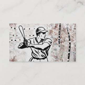 Tarjetas de visita del jugador de béisbol - Blanco