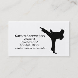 Tarjetas de visita del karate