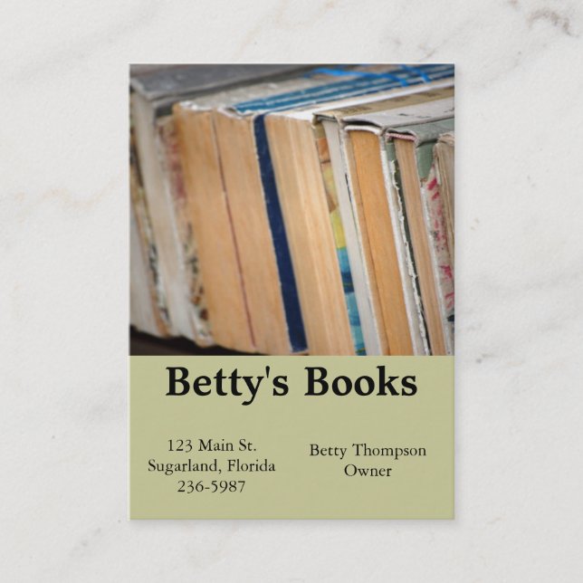 Tarjetas de visita del libro (Anverso)