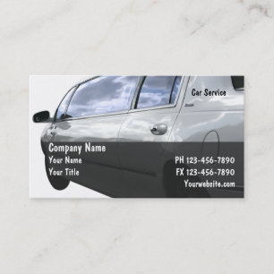 Tarjetas de visita del Limo del taxi