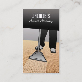 Tarjetas de visita del limpiador de la alfombra