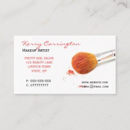 Tarjetas de visita del maquillaje