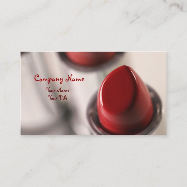 Tarjetas de visita del maquillaje (Anverso)