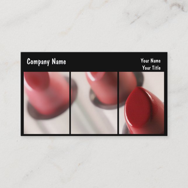 Tarjetas de visita del maquillaje (Anverso)