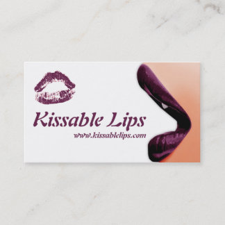 Tarjetas de visita del maquillaje de los labios