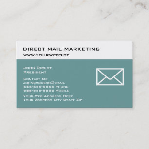 Tarjetas de visita del márketing de correo direct