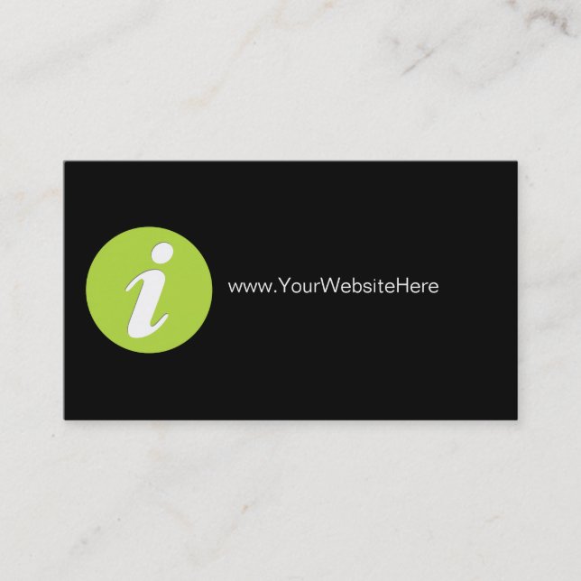 Tarjetas de visita del márketing del Web site (Anverso)