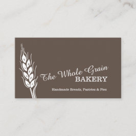 Tarjetas de visita del marrón del grano del trigo