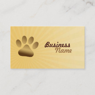 Tarjetas de visita del mascota