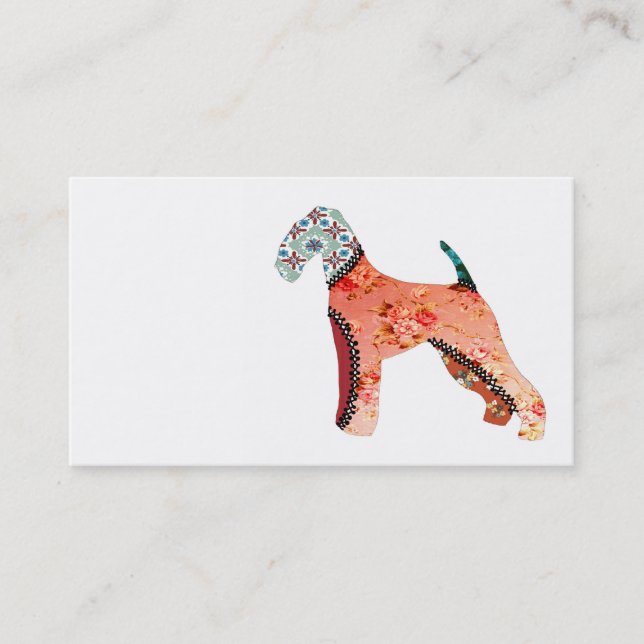 Tarjetas de visita del mascota del remiendo de (Anverso)