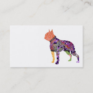Tarjetas de visita del mascota del remiendo de