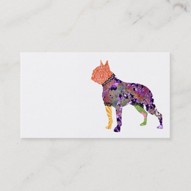 Tarjetas de visita del mascota del remiendo de (Anverso)