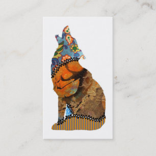 Tarjetas de visita del mascota del remiendo del