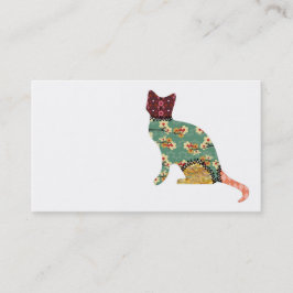 Tarjetas de visita del mascota del remiendo del