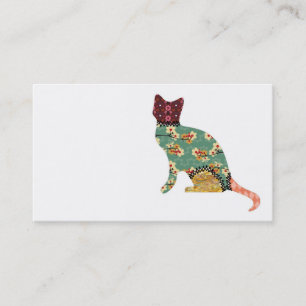 Tarjetas de visita del mascota del remiendo del