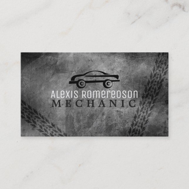 Tarjetas de visita del mecánico (Anverso)