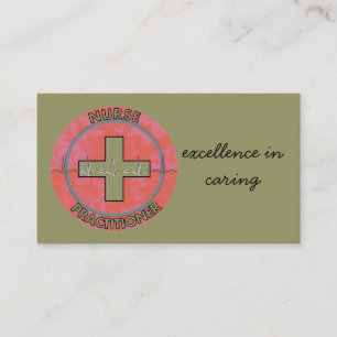 Tarjetas de visita del médico de la enfermera